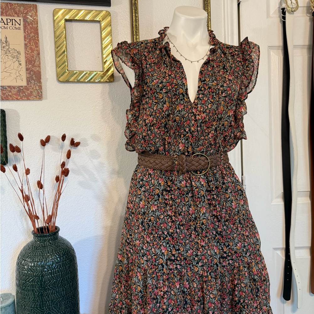 BB Dakota by Steve Madden Floral Ruffle Maxi Dress - Picture 11 of 14